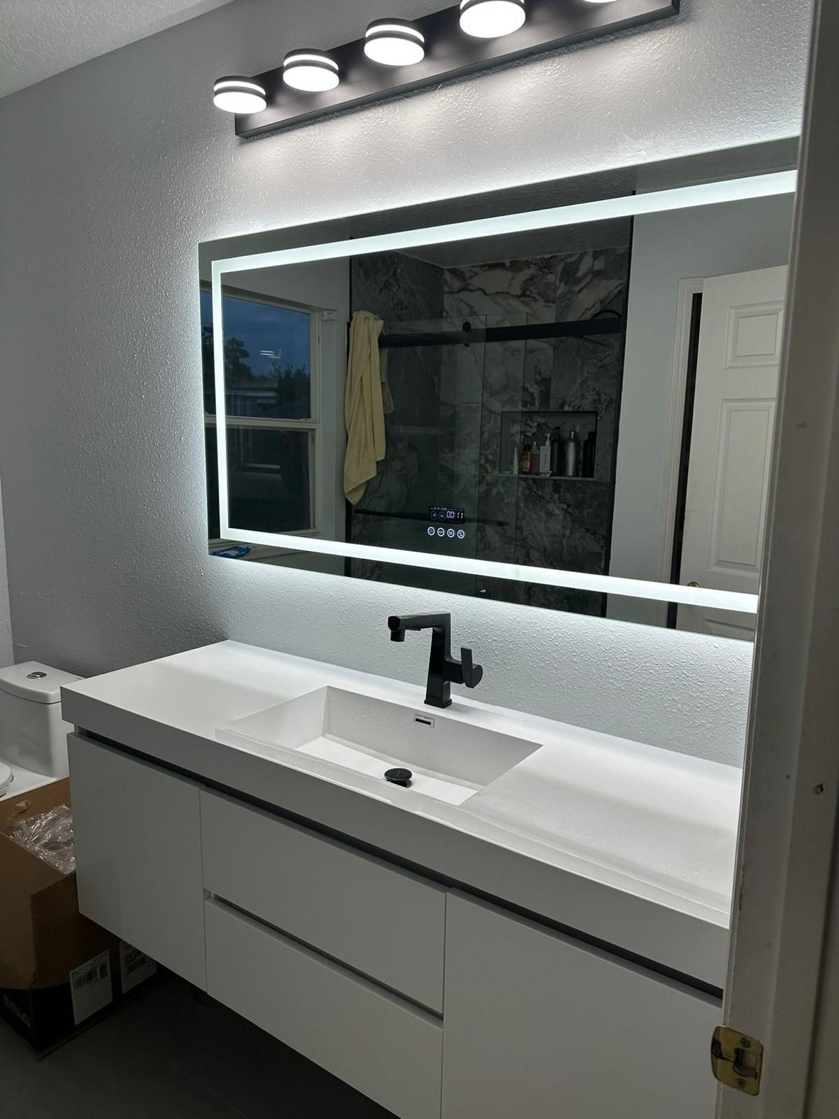 Modern floating vanity